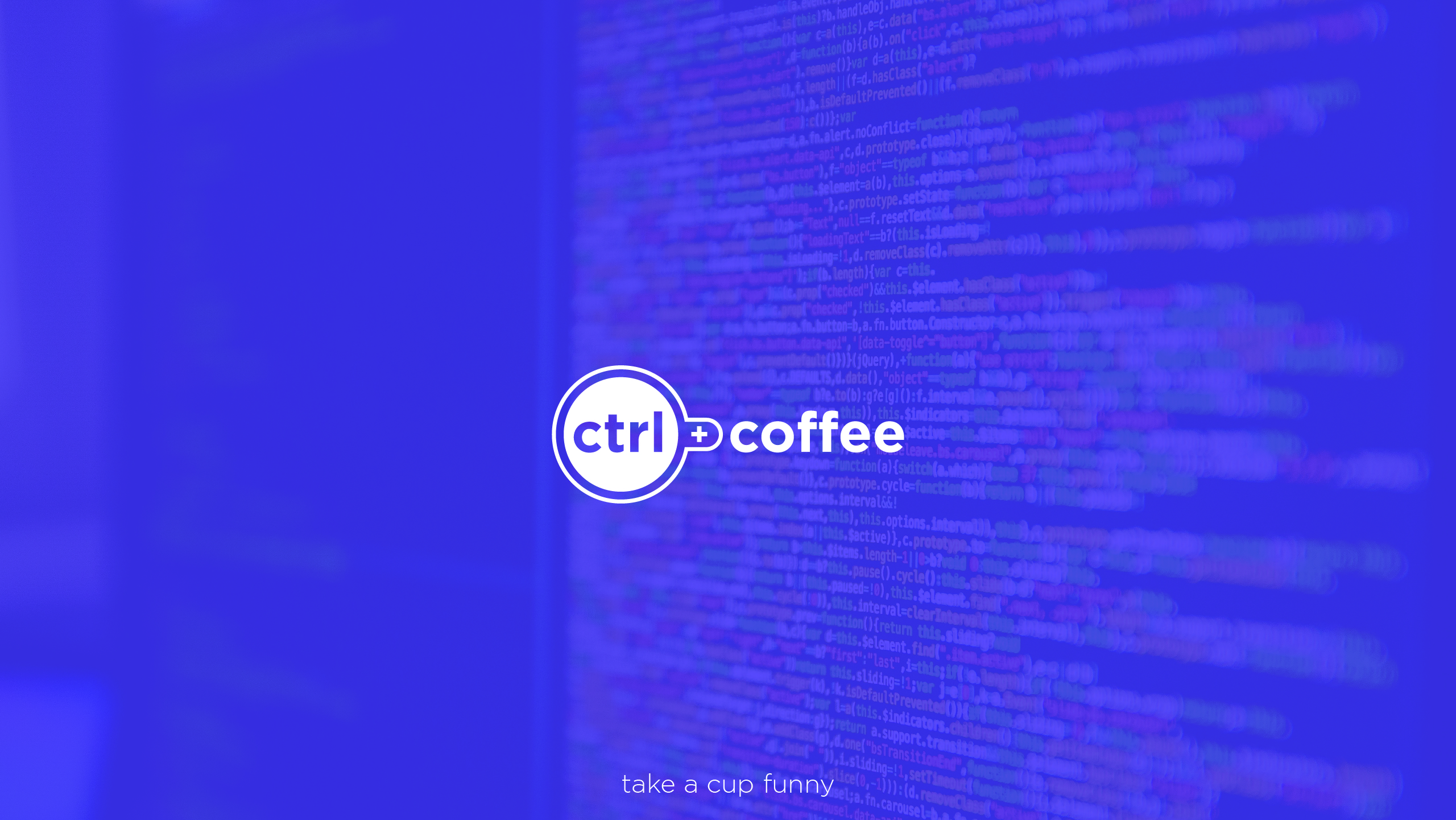Ctrl + Coffee wallpaper